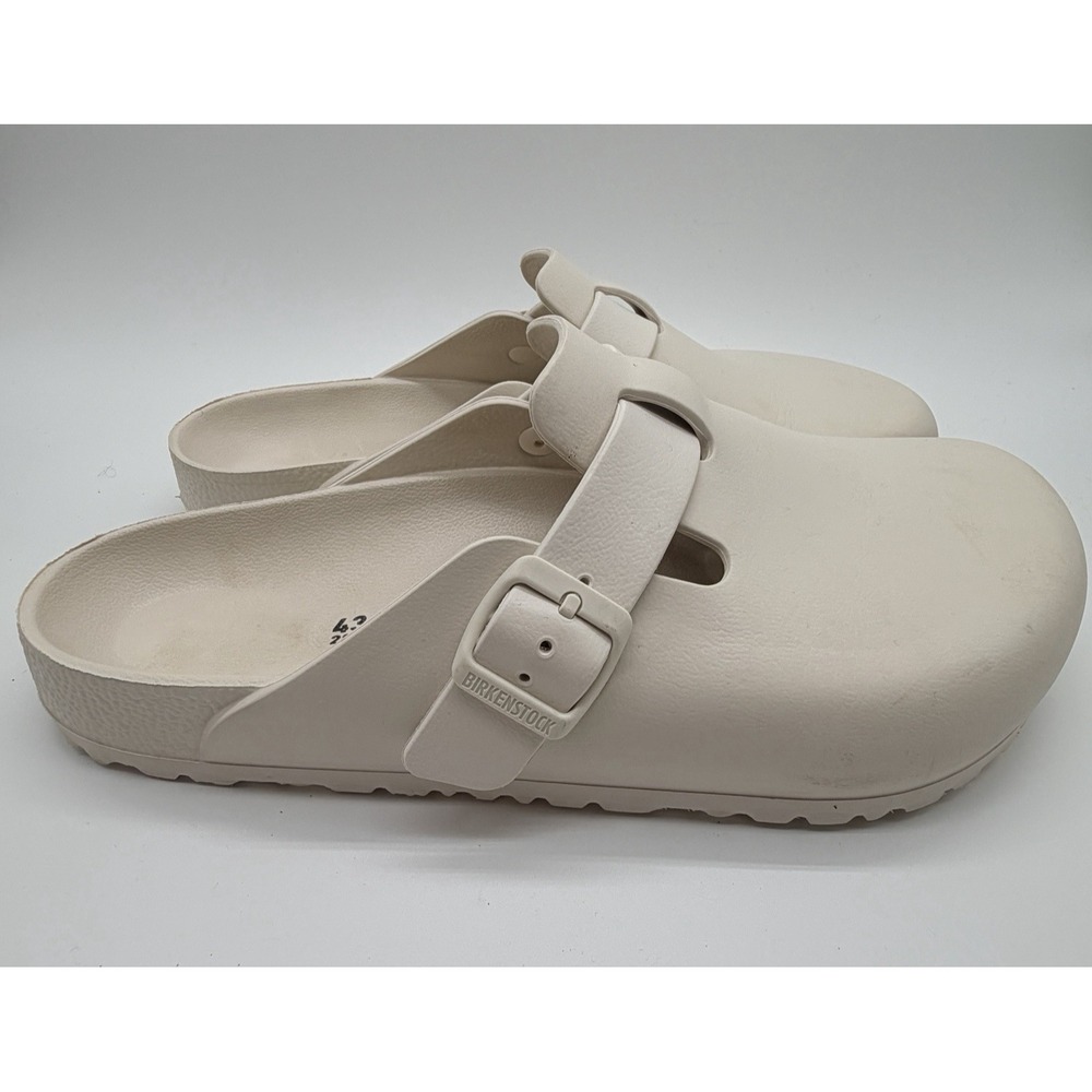 Birkenstock Clogs Men's Sz EU 43 US 10 Eggshell Boston Essentials EVA Slides
